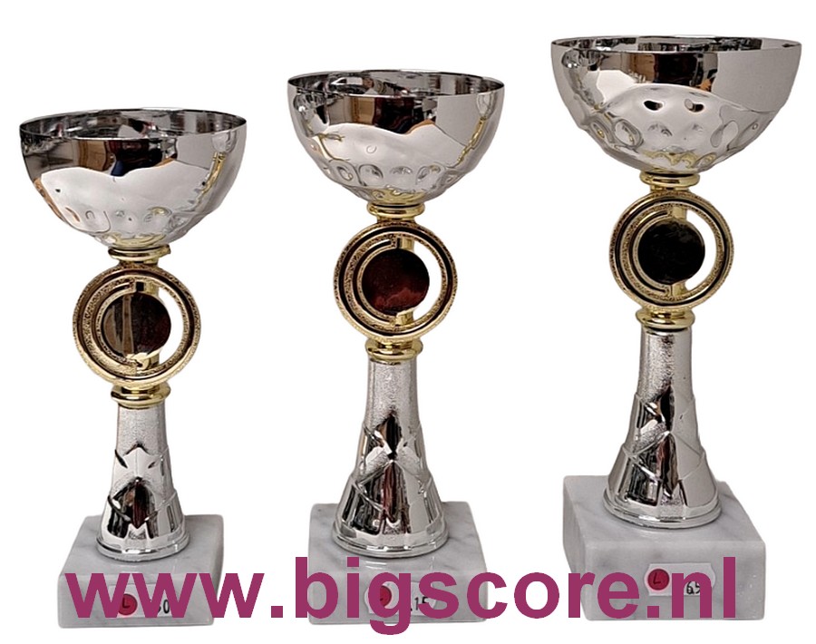 AUB 023 Beker Goud-Zilver LAATSTE Serie OP=OP!!